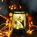 Styleonme Outdoor Solar Dog Lanterns, Solar Waterproof Lights , Mother's Day Lantern Gifts for Women Men, Dog Lovers Gifts, Hanging Dogs Lanterns with Stake for Yard Lawn Garden Decor