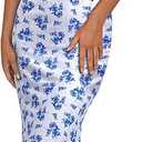 PRETTYGARDEN Women's 2026 Summer Floral Spaghetti Strap Maxi Dress Stretch Sexy Bodycon Dress Backless Slip Long Dresses XXL