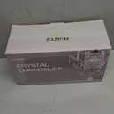 Modern Gold Mini Chandelier, Crystal Light Fixtures Ceiling Mount 1 Light Small Crystal Chandeliers for Bedroom Elegant Crystal Pendant Lighting for Girls Room Dining Room Closet Kitchen Island