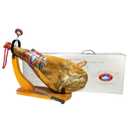 Altos de Iberia Serrano Ham Spain - With Ham Stand and Knife - Min Weight 14lb - 18 Months Avg Curing Time - Great Family and Friends Gift