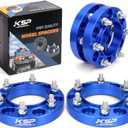 KSP 1 inch 6x5.5 Hub Centric Wheel Spacer Compatible with Toyota 4Runner Fj Cruiser Tundra 6 Lug Wheel, Forged 4PCS 6x139.7mm Wheel Spacers with 106mm Hub Bore 12x1.5 Studs (Blue)