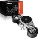 A-Premium Belt Tensioner Assembly with Pulley Compatible with Ford F-350/F-450 Super Duty 2003-2007 Excursion 2003-2005 V8 6.0L Diesel, Replace# 3C2Z6B209AA, 3C2Z6B209CA