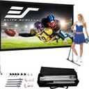 Elite Screens Yard Master 2, 100-INCH Outdoor Indoor Projector Screen Fast Easy Snap On Set-up Freestanding Portable Movie Screen Foldable Front Projection, OMS100H2