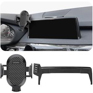 AOUKKL Car Phone Holder Fits for BMW X5 2014-2018/X6 2015-2019 Accessories(Only fit for 10.3-Inch Screen),Thick Cases Friendly,Cell Phone Mount for 4.7-7 in Phones