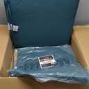 Arden Outdoor Deep Seat Cushion Set, 24 in x 24 in, Weather-Proof, Rain-Proof, Fade Resistant Patio Cushion for Chair, Sofa, and Couch Peacock Blue Green Texture
