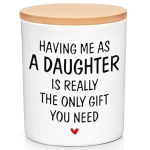 Gifts for Mom from Daughter - Mothers Day Gifts for Mom, Wife, Women - Moms Birthday Gift Ideas, Cool Birthday Gift for Moms - Funny Mothers Day Candle, mom Candle Funny from Daughter 10 oz