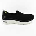 Skechers Go Walk Hyper Burst Grand Smile Black White Womens Slip On Shoes, Size 7.5