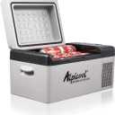 Alpicool C20 portable compressor fridge freezer 21Quart(20Liter) for car and home - 12V/24V DC and 110V AC (Gray)