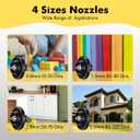 Paint Sprayer Tool 1000W High Power Electric Spray Paint Gun Easy to Clean for Furniture Cabinets House Painting Black