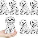 6 Pcs Dalmatians Dog Stuffed Toys Plush Spotted Dog Realistic Stuffed Puppy Soft Dalmatian Party Favors for Halloween Carnival Prize Gift Birthday Baby Shower Decorations, 5.7 Inch(Cute Style)
