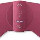 Beurer EM50 TENS Unit and Heating Pad - Portable Period Cramps Pain Relief, Rechargeable, Auto Shut-Off, 15 TENS Levels, Fast Heating, for Drug-Free Menstrual or Lower Back Pain Relief