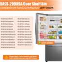UPGRADED DA97-20989A Refrigerator Door Shelf Bin Compatible with Samsung Refrigerator Door Shelf Replacement, Samsung RF28T5001SR Left Door Bin, RF28T5021SR RF28T5101SR DA63-09780A Fridge Door Shelves