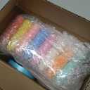 RoundFunny 24 Sets Jumbo Sidewalk Chalk Set 98 Pcs Large Chalk Kit with Fun Gift Birthday Cards Non Toxic Washable Street End of the Year Gift for Birthday Party Favor