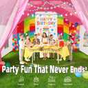 Large Inflatable Kids Playhouse Tent, Pink Big Kids Party Tent with Blower, 167" x 152" x 93"