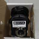 Delta Faucet Air Switch for Disposal Black, Air Switch for Garbage Disposal, Air Switch Kit, Air Switch Button, Matte Black 72050-BL