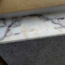 Luxury Marble Side Table,Square End Table for Modern Sofa and Bed, Living Room, Sofa, BedroomCalacatta Viola, 11.8"l X 11.8"w X 19.6"h