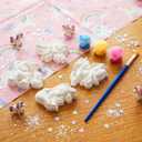 Foilswirl 28 Set End of Year Gifts DIY Painting Kit Unicorn Ceramic to Paint Your Own Statues Unpainted Bisque Figurines with Greeting Cards Art Crafts for Prize Summer Party Favors