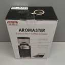 Aromaster Conical Burr Coffee Grinder with 25 Grind Settings,Adjustable 2-12 Cups Timer,Coffee Bean Grinder,3-Ear Portafilter Holder, Anti-static Design,Cleaning Brush Included,Black