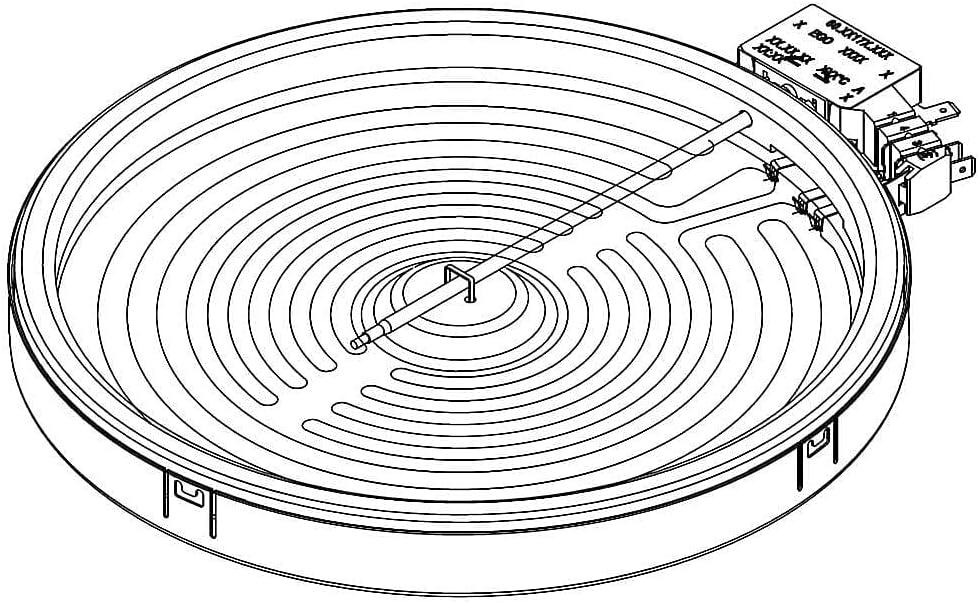 Samsung DG47-00063A Range Dual Surface Element Genuine Original Equipment Manufacturer (OEM) Part