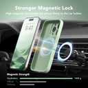 Magnetic for iPhone 16 Pro Max Case Silicone Light Cyan
