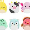 Squishmallows Original Micromallows 6-Pack  Cailey Crab, Cole Turtle, Connor Cow, GAVI Turkey, Hasani Hedgehog, Zarina Banana Slug (Squad 3)
