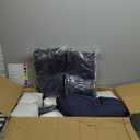 AAAAAcessories Outdoor Deep Seat Cushions, Waterproof, Fade-Resistant Patio Furniture Replacement Cushions, 24" x 24" x 5", Black (24x24-19'' -1 Count)