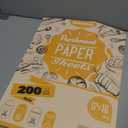 200 PCS Unbleached Parchment Paper Sheets for Baking 12x16 Inches, Non-Stick and Non-Toxic Pre-cut Parchment Sheets for Oven, Cooking, Grilling, Air Fryer and Steaming - Fit for Half Sheet Pans (Brown)