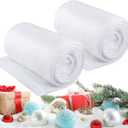 Tondiamo 2 Pack 8 ft x 12ft Christmas Snow Blanket Roll for Christmas Decorations Village Large Fake Artificial Snow Blanket Winter White Mat for Xmas Shop Store Supermarket Display Photo Prop Decor