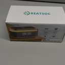 Bluetooth Speaker Alarm Clock with 10w Fast Wireless Charger for iPhone Samsung, 10W Stereo Bluetooth Speaker, 12-Color Night Light, White Noise Machine Digital Clock with FM Radio for Bedroom (Gray)