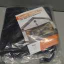 Garage Door Screen for 1 Car Garage-12x8FT Magnetic Garage Door Screen with 4 Roll Up Starps for Patio, Outdoor Black