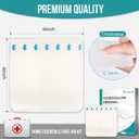 40 Pack Hydrocolloid Wound Dressing 4" x 4", Hydrocolloid Patch Bandages with Self-Adhesive, Bed Sore Bandages, Highly Absorbent for Burn, Blister, Acne Care, Sterile and Waterproof