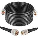XRDS -RF 25ft N Male to N Female Cable, 50 ohm KMR240 Low Loss N Connector Coax Extension Cable Jumper for WiFi/Ham Radio Antenna, Signal Booster, Router, Amplifier