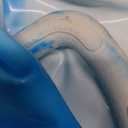 Bedwina Hopper Ball with Handle for Kids 22-inch (55cm) Bouncy Balls for Kids, Jumping Kangaroo Hippity Hop, Hopping Sit and Spin with Handle with Hand Pump, Marble Blue & White