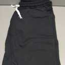 Mens Cotton Athletic Pants Open Bottom Running Sweatpants (Black, XXL)