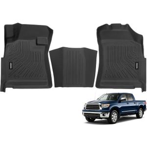 Custom Fit Floor Mats for Toyota Tundra 2004-2006, All Weather TPE Floor Liners, Odorless Full Set Interior Accessories