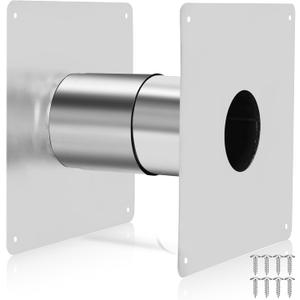 3.15" Thickening Stainless Steel Vent Wall Thimble,Suitable for Walls Ranging from 4.7 "to 7.0",for Indoor Gas Tankless Water Heater,Ideal for Home Heating and Bathroom Setups (Silver)