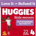 Huggies Size 4 Diapers, Little Movers Baby Diapers, Size 4 (27+ lbs) ( count of 28 )