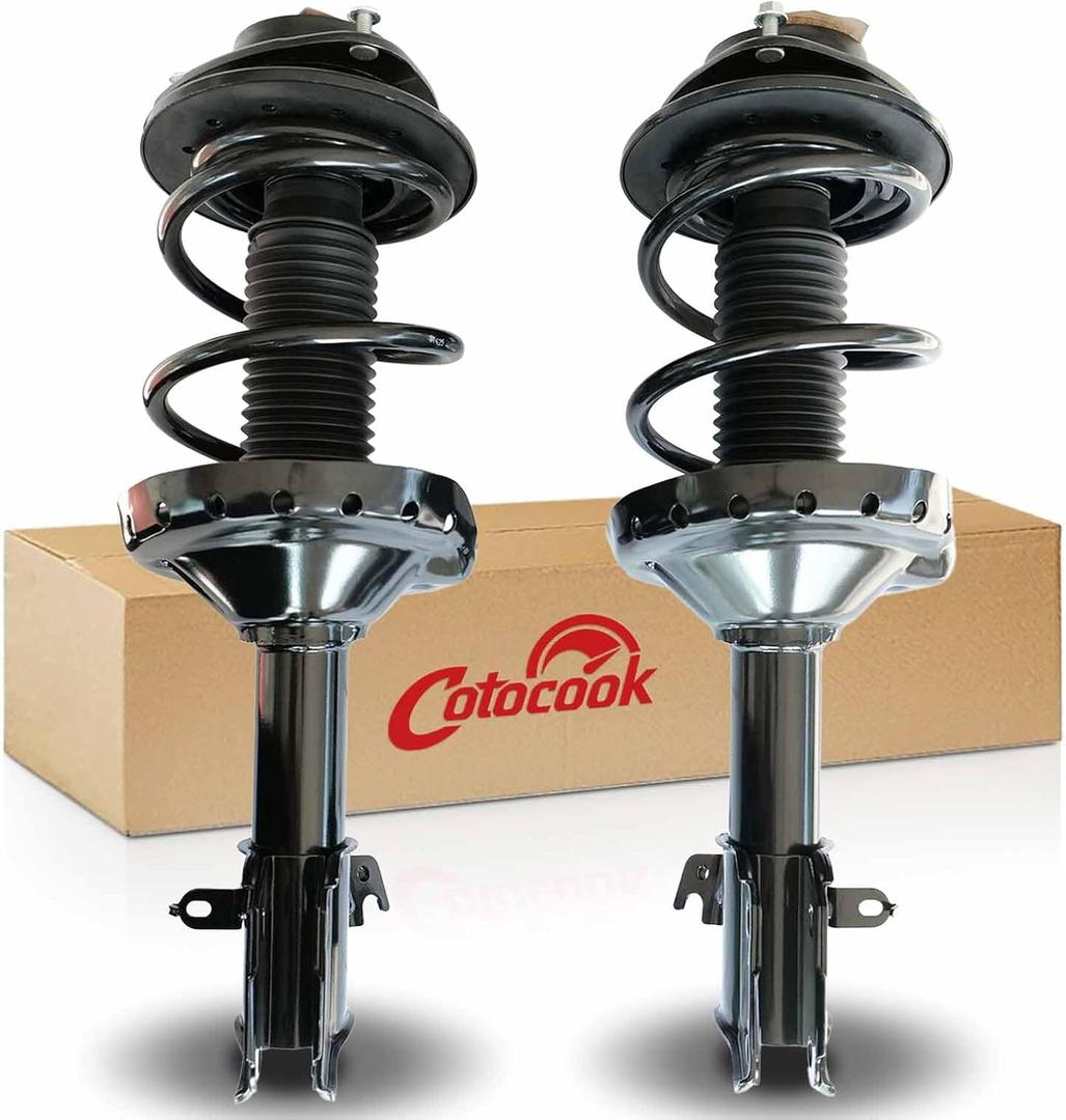 Front Complete Struts and Shock Absorbers Assembly Compatible with Subaru Impreza 2012-2014, Shock Absorbers with Coil Spring Pair, Replacement for 2333445L 2333445R