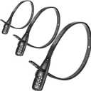 Zip Tie Cable Lock 3-Digit 22in Adjustable Combo Bike Lock for Helmets,Skateboards,Skis,Cabinets,Fridges,Luggages,Caf Stop,Child-Proof (3Pack)