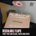 Resealable Record Outer Sleeves, Crystal Clear Premium Vinyl Record Sleeves | 12.75" X 12.75" Album Outer Sleeve, 3 Mil Premium Vinyl Sleeves, Album Protection with Flap (75 Pack)