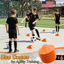 Happy Jump Soccer Goal 7'x5', 6.6x3.3', 5'x3.6', 4'x3', 3'x2.2' Soccer Net for Kids Backyard