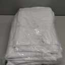 sancua 6 Pack White Tablecloth 60 x 102 Inch, Rectangle Table Cloth for 6 Feet Tables - Stain and Wrinkle Resistant Washable Polyester Table Cover for Dining Tables, Buffet Parties and Camping