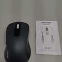 TECKNET Wireless Bluetooth Mouse, [USB + BT1 + BT2] Silent Click,4-Way Scroll Wheel Wireless Mouse for Laptop, Full-Size, 4800 DPI Computer Mice, Dual Mode for Laptop, PC, iPad, MacBook - Grey 