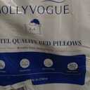 JOLLYVOGUE Pillows Standard Size Set of 4, Washable Supportive Firm Bed Pillows with Oeko-Tex Certified Soft Down Alternative Fill, Luxury Hotel Quality for Side, Back and Stomach Sleepers