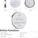 10 x GutAlkaLi 5 Pack CR2032 Batteries - CR2032 3V Battery - CR 2032, 3 Volt Coin Battery