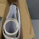 Lampshades Set of 2, Drum Lampshades 11.6" Top x 12.6" Bottom x 9.8" High, Seaside village Medium Lampshades (Spider Fitter), Beige Lampshades Natural Linen Hand Crafted, Easy Assembly Required