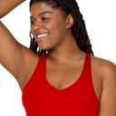 Fruit of the Loom Women's Adjustable Shirred Front Racerback Sports Bra, Multi Pack Options (32, Red Hot/Black/Heather Grey)