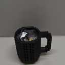 Lumsburry Build-on Brick Coffee Mug, Funny DIY Novelty Cup with Building Blocks Creative for Kids Men Women Xmas Birthday (Cool Black)