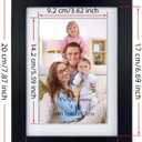 Giftgarden 4x6 Picture Frame Set of 4, 5x7 Frames Matted to 4 by 6 Pictures with Mat or 5 by 7 Photos without Mat, Wall Hanging or Tabletop Display, Black