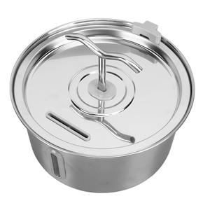 Cat Water Fountain, 3.2L Stainless Steel Dual Spouts Automatic Pet Fountain Dog Water Dispenser with Water Level Window and Filter Silent Cat Water Dispenser Bowl for Dogs and Cats
